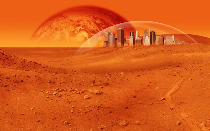 Habitat auf dem Mars