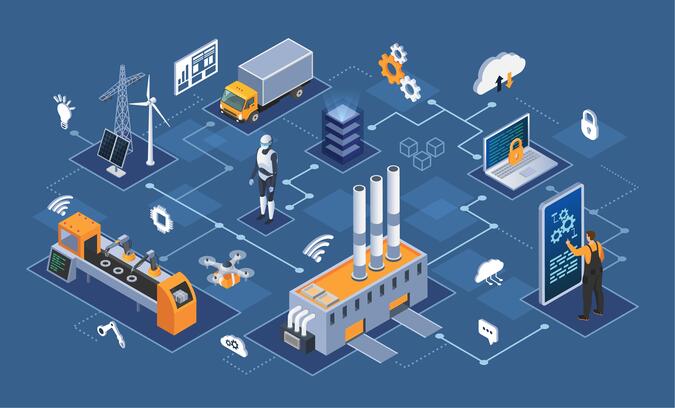 Grafische Darstellung von Smart Manufacturing