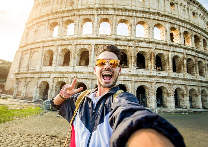 Selfie vor Kolosseum