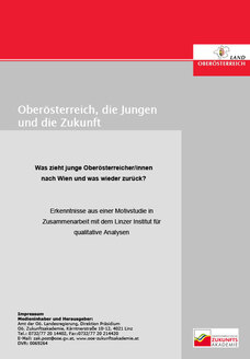 Deckblatt Oberösterreich, die Jungen und die Zukunft