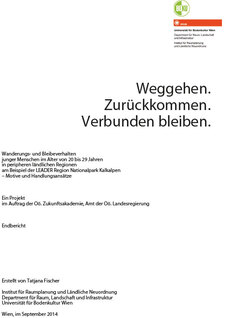 Deckblatt Studien Weggehen.Zurückkommen.Verbunden bleiben