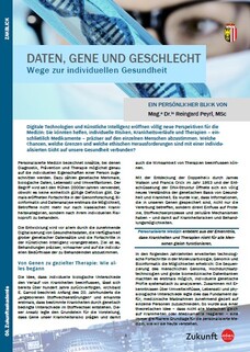 Titelblatt des ZAKblicks Daten, Gene und Geschlecht