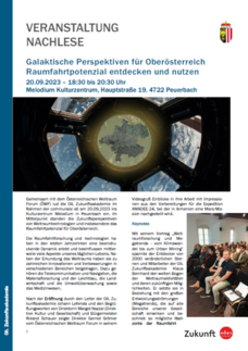 Titelseite Nachlese Galaktische Perspektiven