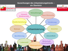 Deckblatt Publikation Auswirkungen des Urbanisierungstrends – ein Überblick