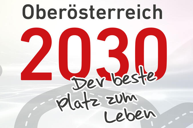 Ausschnitt aus Plakat Oberösterreich 2030 - der beste Platz zum Leben