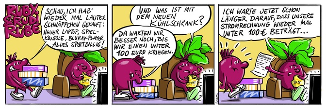 Ruby und Rudi Rübe - Comic Strip