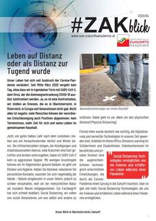 Titelblatt ZAKblick Leben auf Distanz