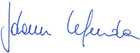 Unterschrift Johann Lefenda